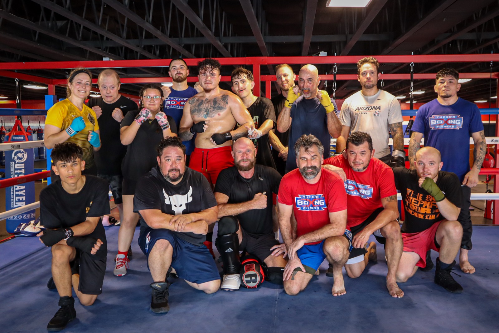 Coaches in the boxing ring